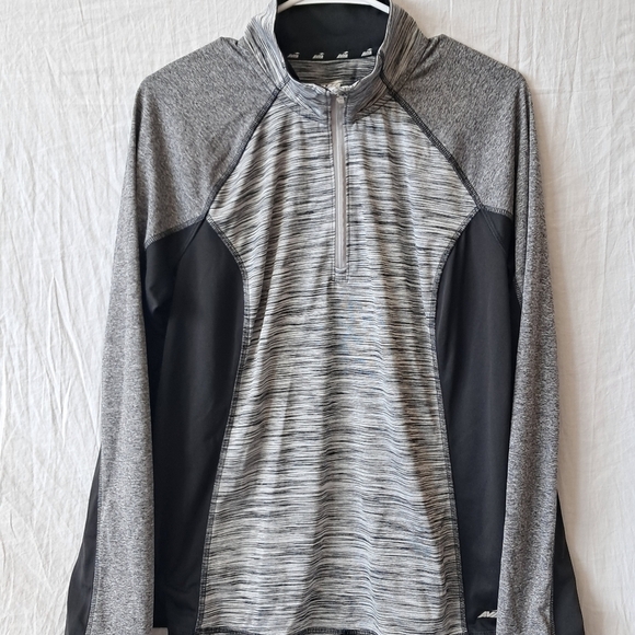 Avia Women Half Zip Atletic Pullover  Size XXL Grey and Black - Picture 1 of 6